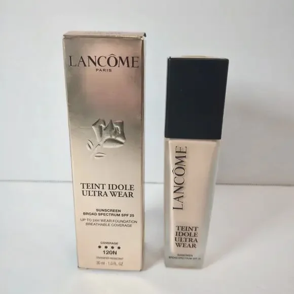 LANCOME TEINT IDOLE ULTRA WEAR‎ 24HR WEAR FOUNDATION SPF 25 Shade 120N Exp 01/28