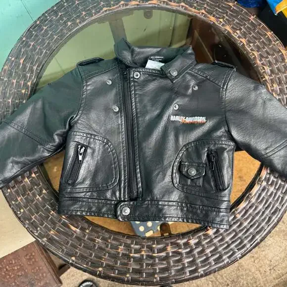 Harley-Davidson Infant Boys Faux Leather Biker Jacket