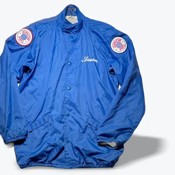 Vintage Windbreaker Jacket 1982 South Hopkins Jr Pro All Star Youth XXL 18/20