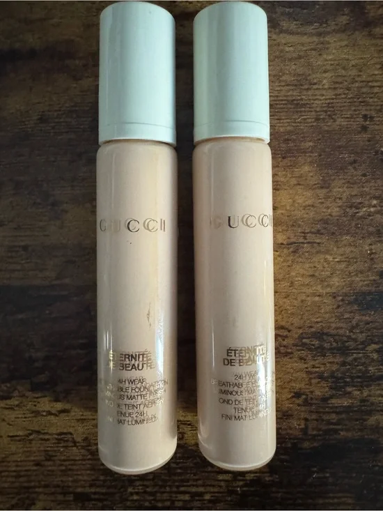 Lot of 2 Gucci Eternite de Beaute Foundation Tester Shade 112C Fair Cool - NWOB