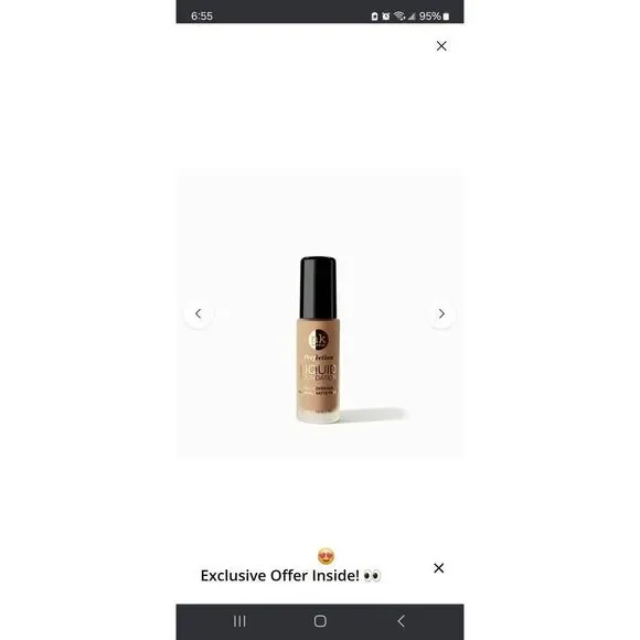 New Lot of 3 Sealed NK Makeup Perfection Liquid Foundation FFPF04 Warm Sand