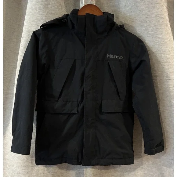 MARMOT Kid's Down Fill Jacket Black Size Small Outdoor