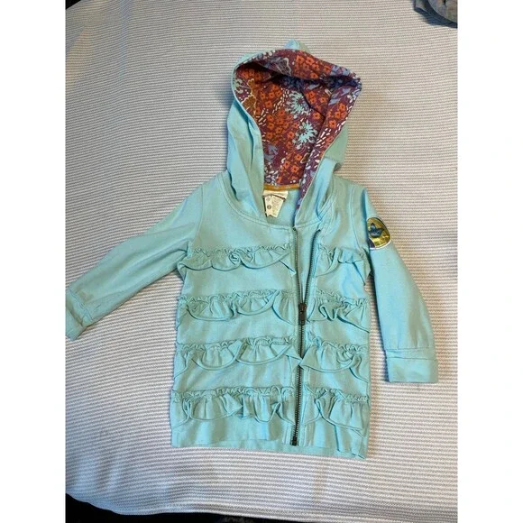 Matilda Jane ruffle zip sweatshirt jacket