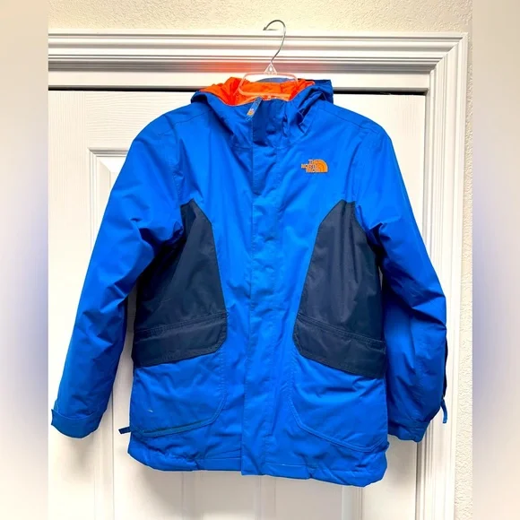 NORTH FACE Boy’s winter jacket. Boy’s size Large (14/16). Blue & Orange