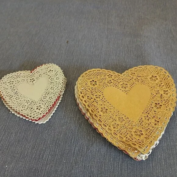 Heart Lace Cake Doilies 6
