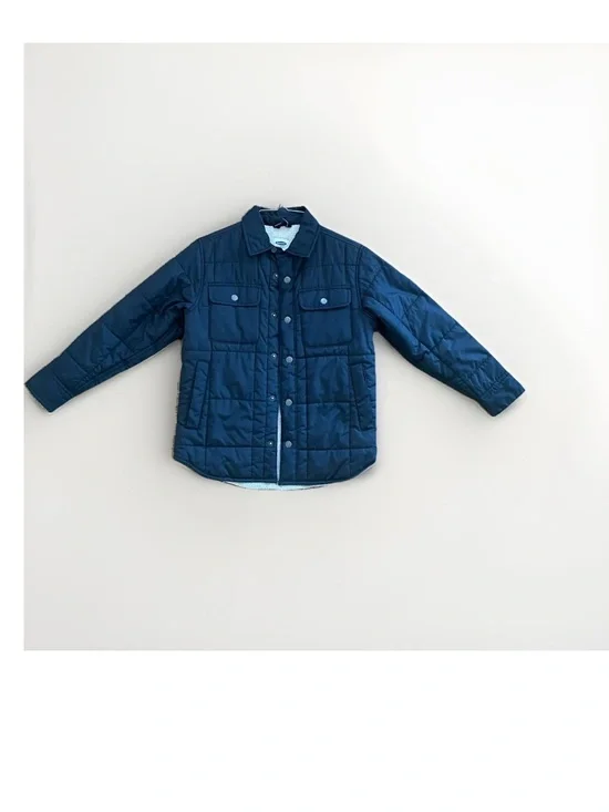 Old Navy Navy Quilted Puffer Jacket for Kids