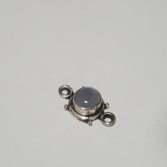 2/$20 Link Sterling Silver with Rainbow Moonstone (Natural) 18x10mm