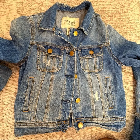 American Rag Kids Denim Jacket with Gold Accents