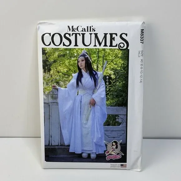 Hanfu Costume Cosplay Chinese Imperial Size 6-14 UNCUT Pattern m8337 Yaya Han