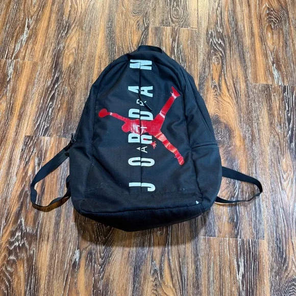 Jordan Jumpman Backpack Black Red Large Laptop Sleeve 0318-023 Sport Bag