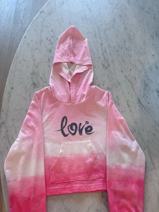 Girls Crop Top Hoodie, Good condition