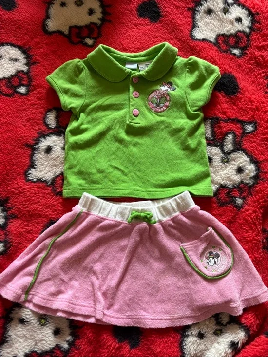Vintage Disney Minnie Mouse Tennis Set