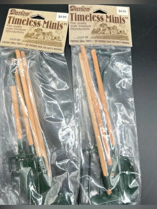 Darice Timeless Minis 2422-06 Dollhouse Miniature Wooden Handle Garden Hand Tool