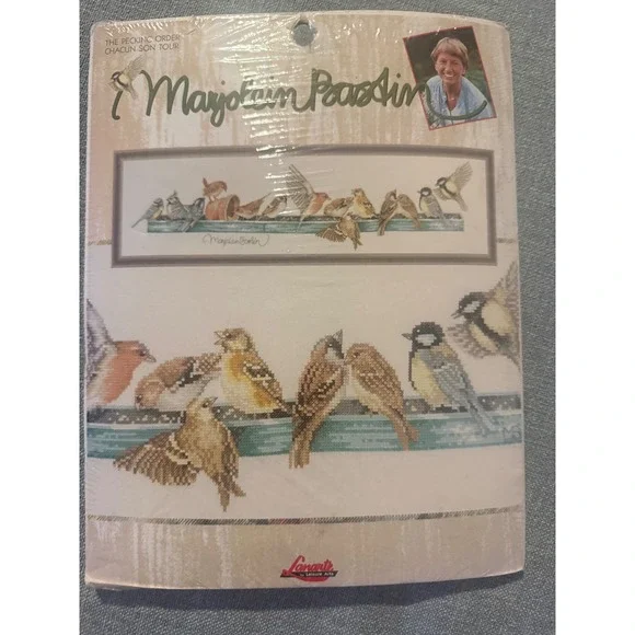 Lanarte‎ Marjolein Bastin The Pecking Order Cross Stitch Kit 115606 Birds 28ct
