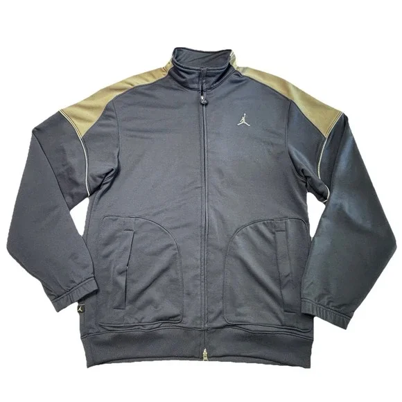 Nike Air‎ Jordan Track Jacket Mens M Blue Full Zip Jumpman Logo 286888-410