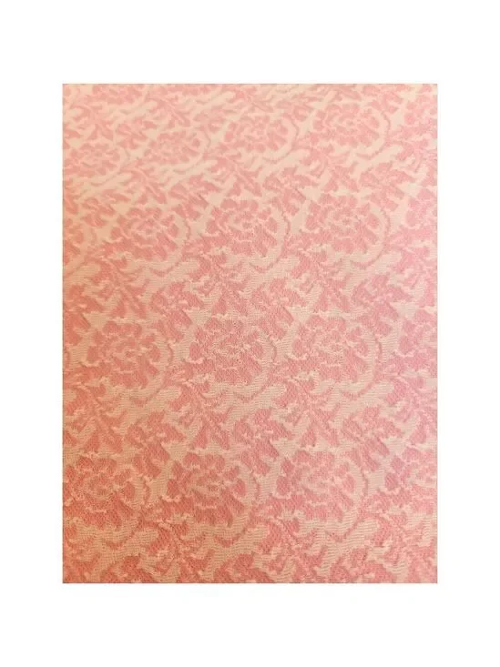 Vintage Pink Floral Pattern Polyester Fabric 2.5 Yards x 60 Inches Sewing Materi