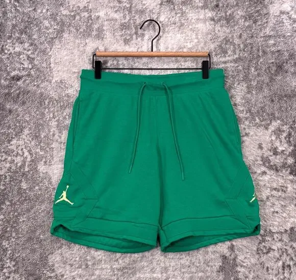 Jordan Fleece Diamond Shorts Small Mens Green