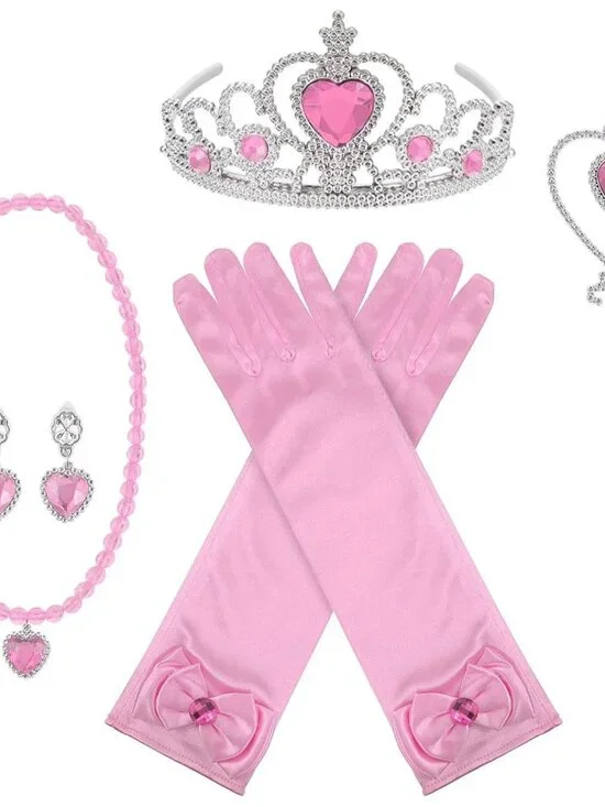 Princess Dress Up Set Accessories Presents for Kids Girls | Children Princess Ti
