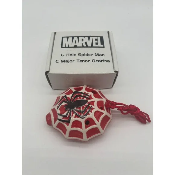 Marvel Spider-Man Ocarina Flute like Instrument 6 Hole Ceramics C‎ Major