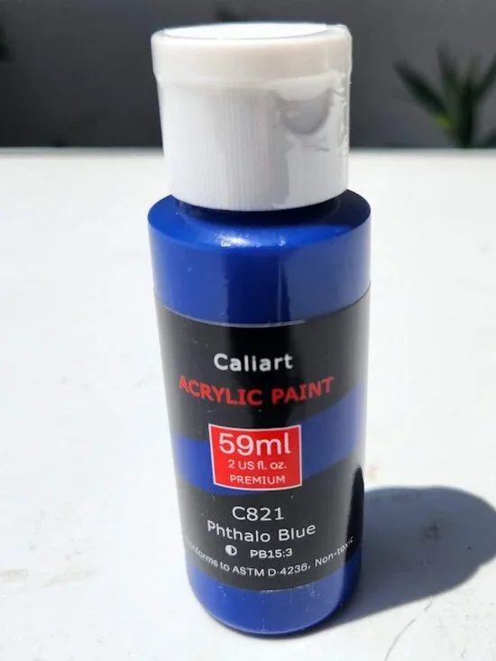 NEW Caliart Acrylic Paint Phthalo Blue C821 Color 59ml, 2oz Art Craft Paints Pai