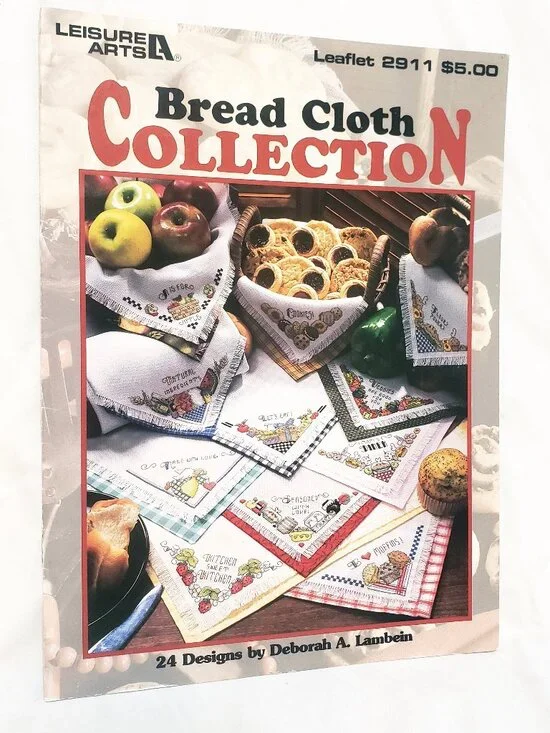 Bread Cloth Collection Cross Stitch Leaflet 2911 Patterns 1996 Leisure Arts