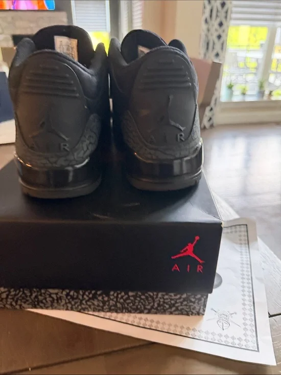 Jordan Black Suede Sneakers with Elephant Print Accents