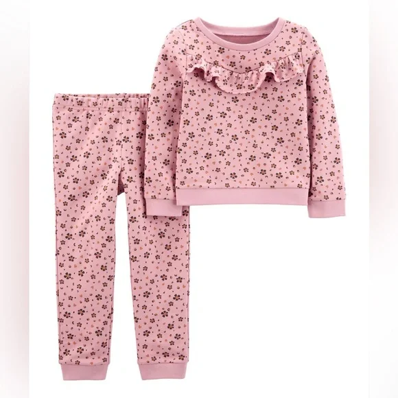 Baby 2-Piece Floral Top & Legging Set 6M‎