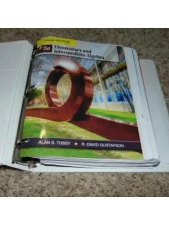 College Algebra 5e Alan S Tussy R. David Gustafson School Book Binder