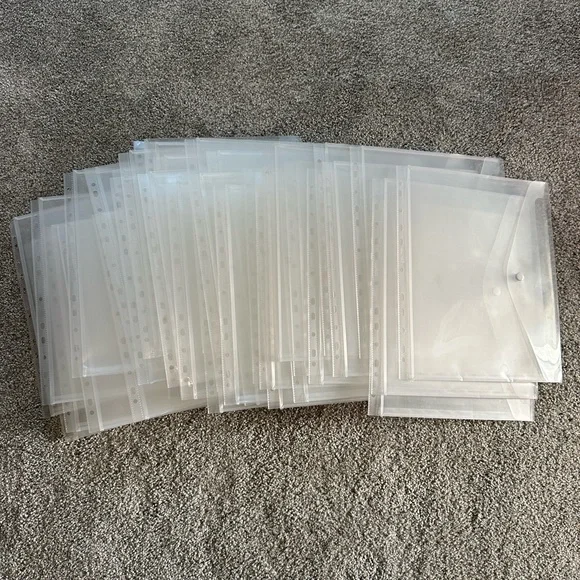 Clear Plastic Document Sleeves - Multipack