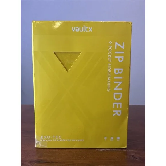 Vault X - 9-Pocket Exo-Tec® Zip Binder - Yellow