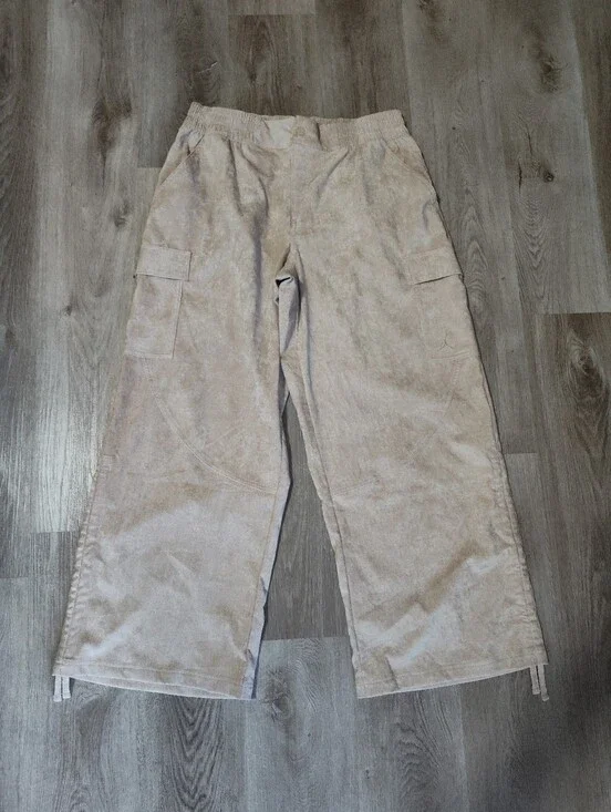 Jordan Chicago Cargo Wide Pants Mens XL Leg Pants Velvet Corduroy Ankle Ties