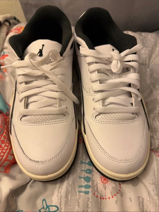 Jordan Low-Top Sneakers in White and Black