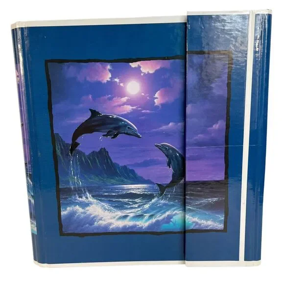 Vintage Dolphins Stuart Hall 3 Ring Binder Notebook 1996‎ Super RARE OOAK