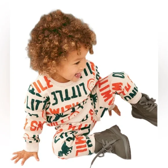 NAME IT Two Piece Dino With Smile Set Size 12-18 Mo. EUC