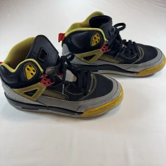Nike Air Jordan Flight Club ’91 GS Yellow Gray Red Sneakers Size 7Y 317321-050