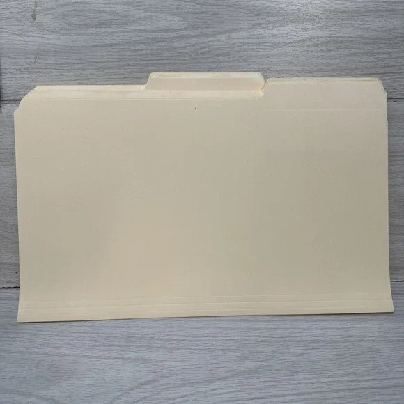 File Folders Legal Size Manila Only 2 Tabs‎ Box Of 48 (No Box)