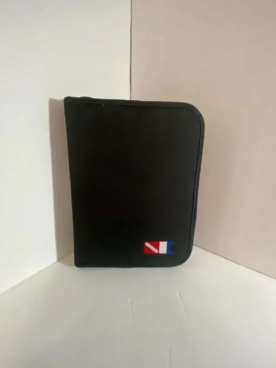 Trident 3-Ring Zippered Dive Log Book Organizer with Diver Down Flag