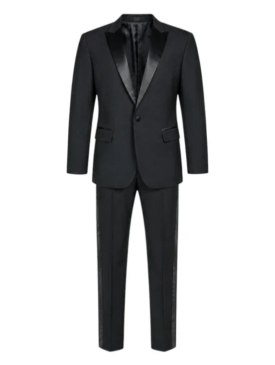 Nautica Kids Black 2 Piece Suit Tux Tuxedo Fancy Wedding Guest Concert Boys Sz 7