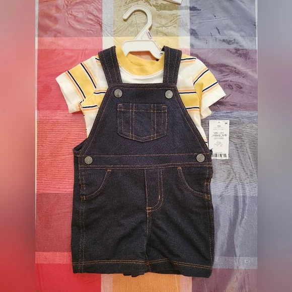 Carter's Baby 2-Piece Tee & Shortalls Set