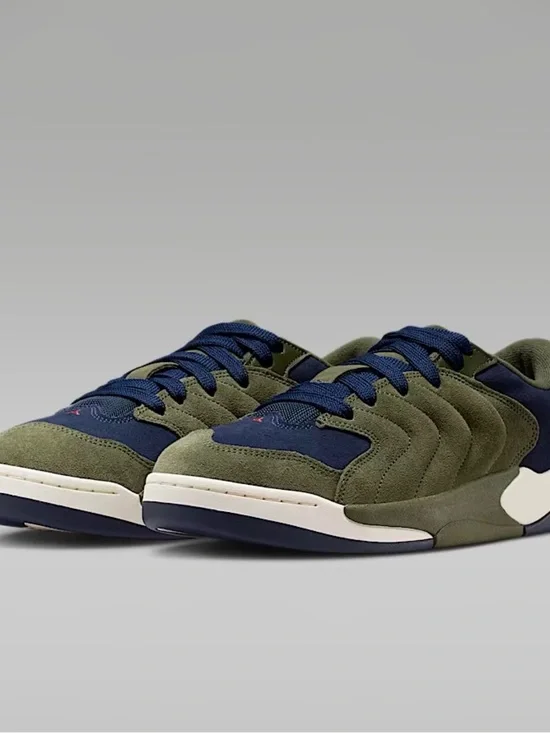 Jordan Men's Low-Top Sneakers in Olive Green & Navy