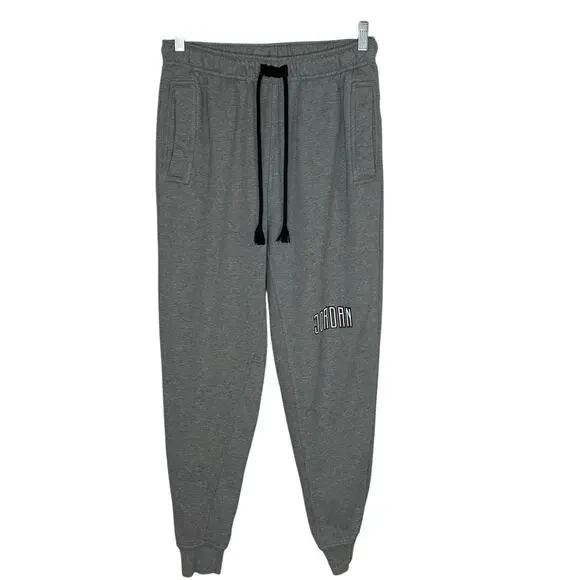 Nike Air Jordan Essentials Fleece Joggers Pants Men Size S Gray