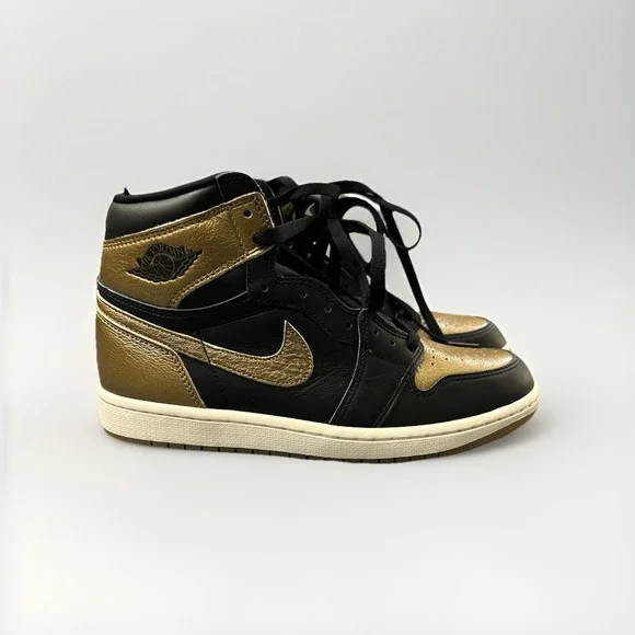 Air Jordan 1 Retro High OG Black Metallic Gold Men's shoes  DZ5485-071 size 8