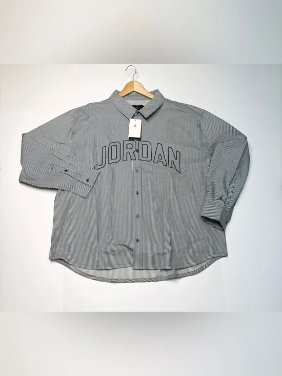 Nike Jordan Men’s Flight Oxford Long Sleeve Shirt XXL IB0317-451 Retail $120 NWT