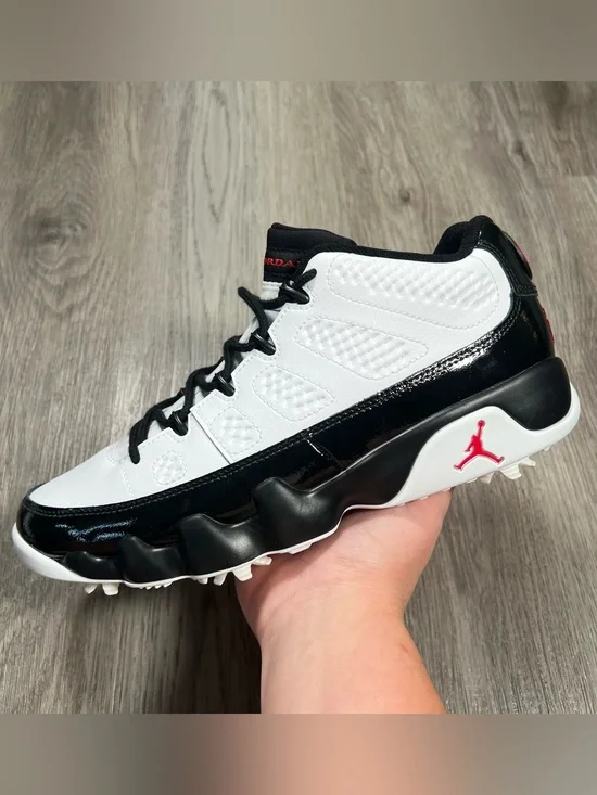 New Nike Air Jordan 9 Retro Low G Golf White Black Mens Size 8.5 FJ5934-100