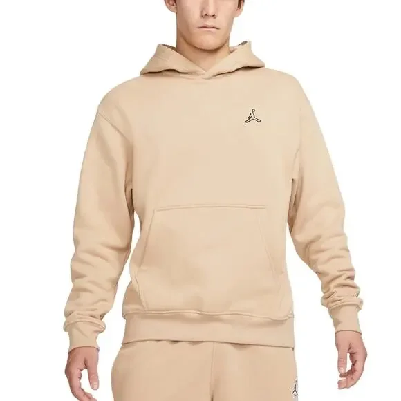 NEW Jordan Essential Fleece Hoodie Beige Men's 2XL Pullover DA9818-245