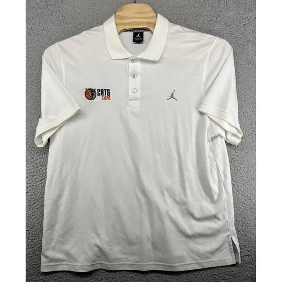 Jordan Nike Charlotte Bobcats Cats Care Cotton Men's‎ Polo Shirt SIze 2XL