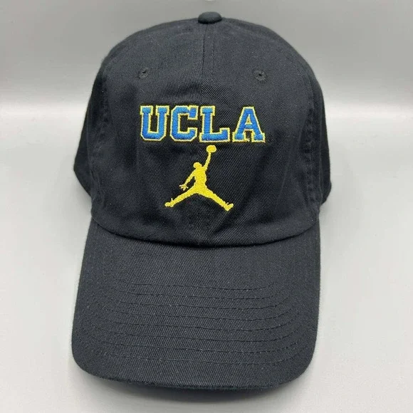 UCLA Bruins x Air Jordan Club Hat Men M-L NCAA Jumpman Strap Back Cap Cotton New