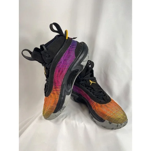 Air Jordan Nike Men's Size 5 Year of the Tiger 36 Black Orange Pink CZ2650-002