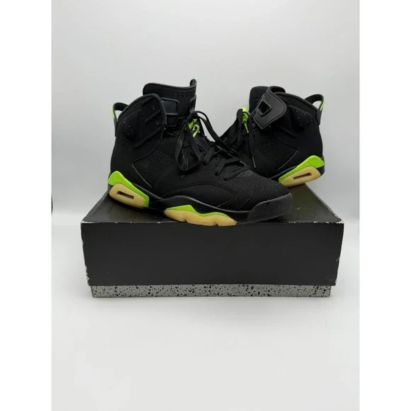 Nike Air Jordan 6 VI Retro Black/Electric Green CT8529-003 Men's Size 12 - READ