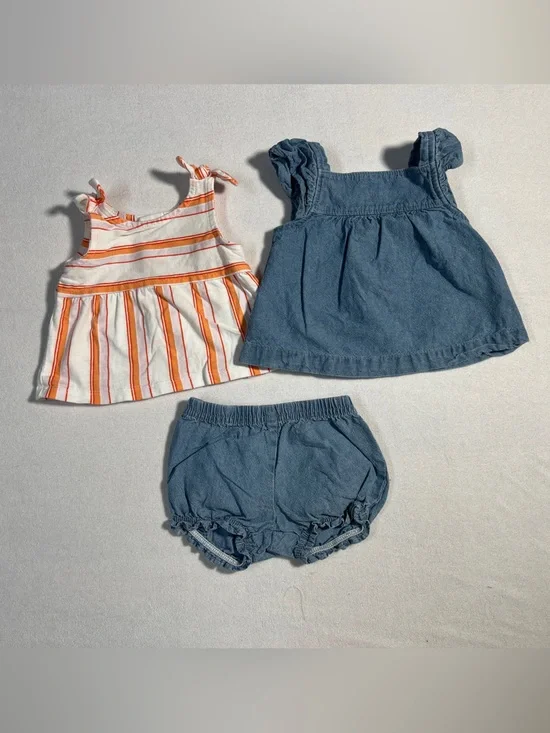 Carters 3 piece infant Girls set size Newborn